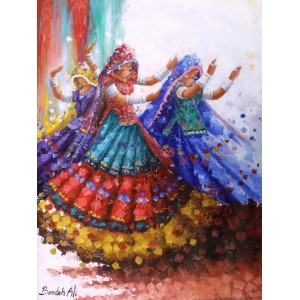 Bandah Ali, 18 x 24 Inch, Acrylic on Canvas, Figurative-Painting, AC-BNA-079